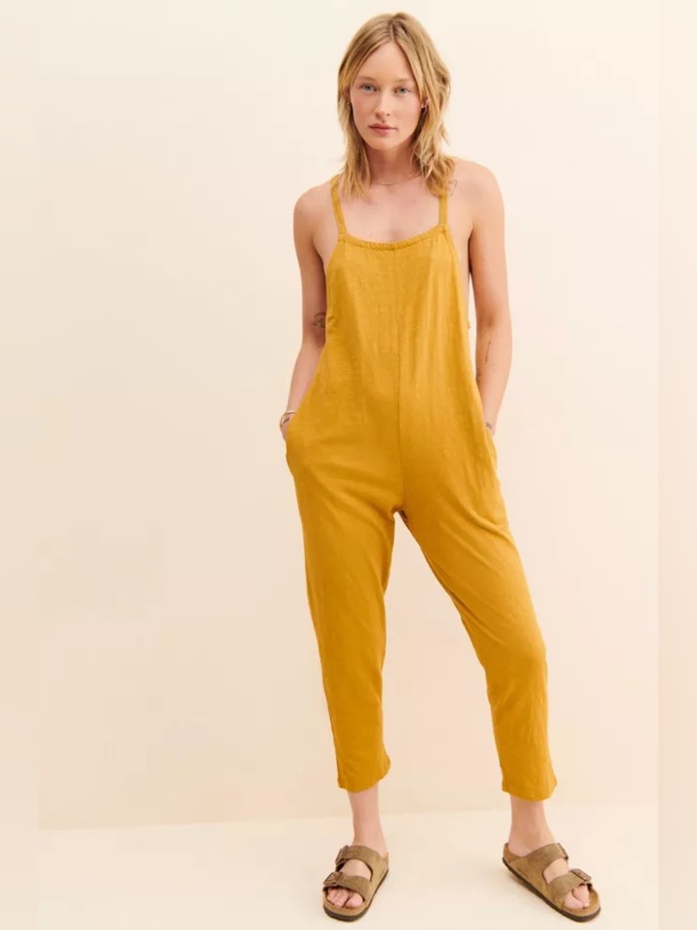 Natural By Known Supply UO Cadence Overalls Women S Caramel